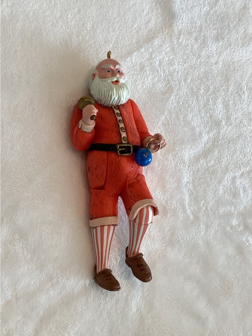 Vintage Hallmark Keepsake Ornament Jointed Old-Fashioned Santa Claus Christmas